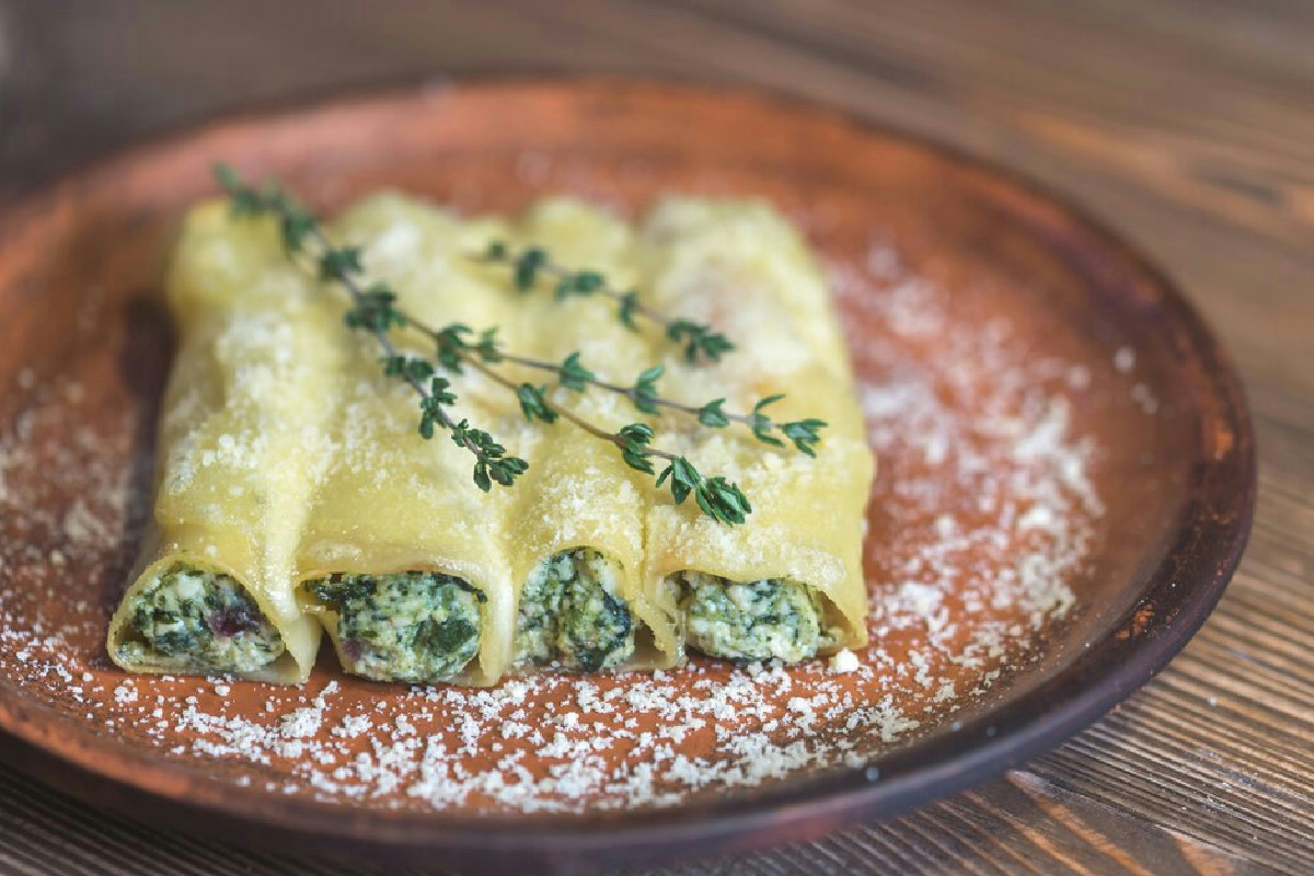 Cannelloni al forno versione veg: il piatto delle feste avvolgente che stupisce chiunque